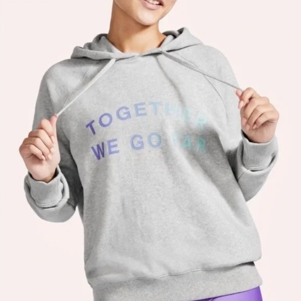 Spiritual Gangster Gray Hoodie  Motivational  “together we go far” size Med